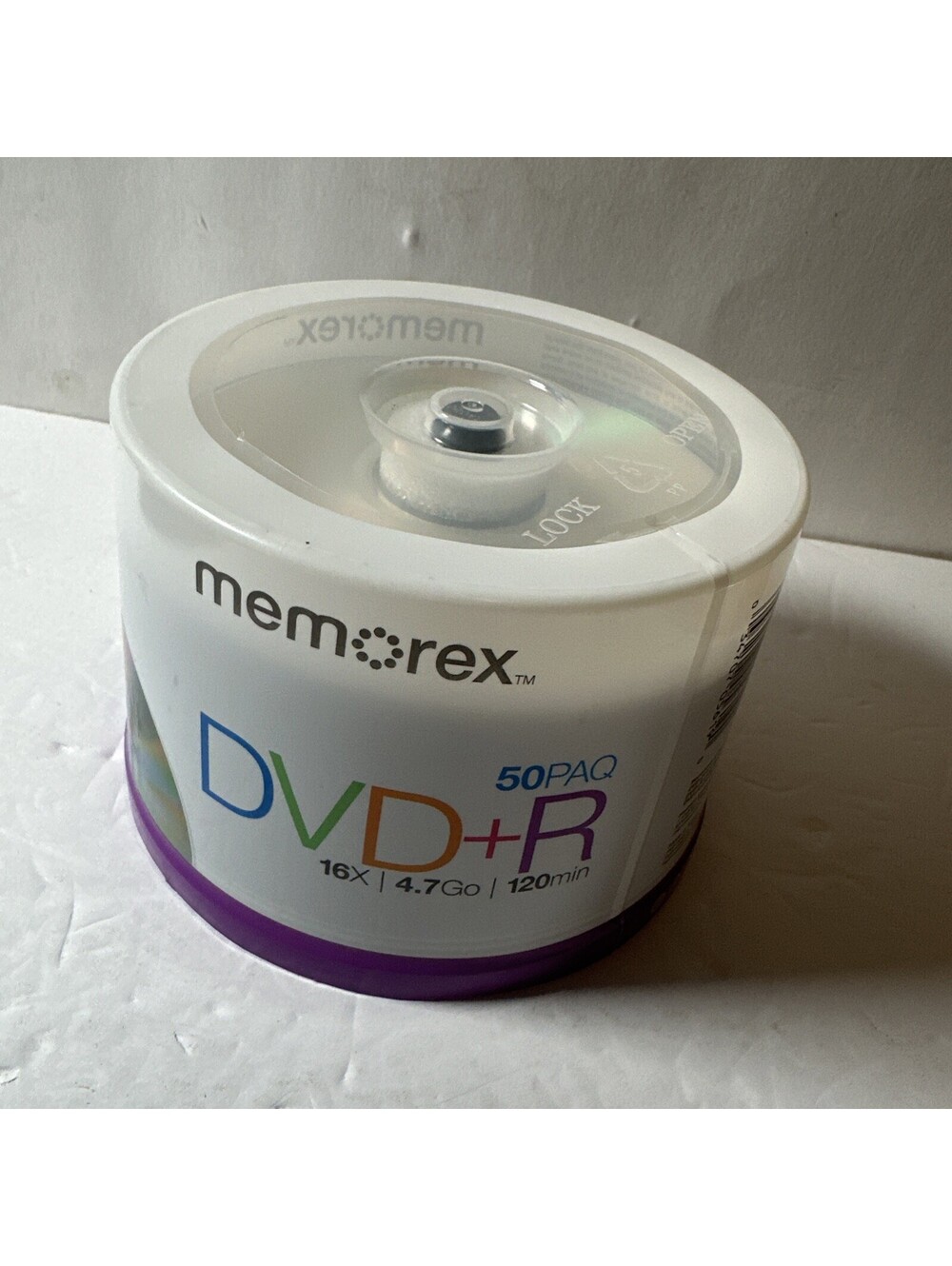 Memorex DVD+R 16x 4.7GB 50PK Spindle Blank Discs 120 Min. NEW & SEALED!